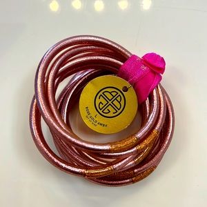 BUDHAGIRL ROSE GOLD ALL WEATHER BANGLES LARGE